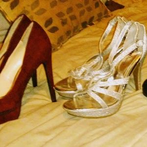 2 pairs size 9 heels